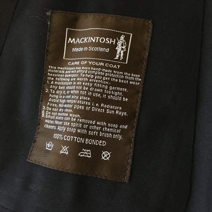 最終値下げ！マッキントッシュ ロンドン ゴム引きステンカラーコート