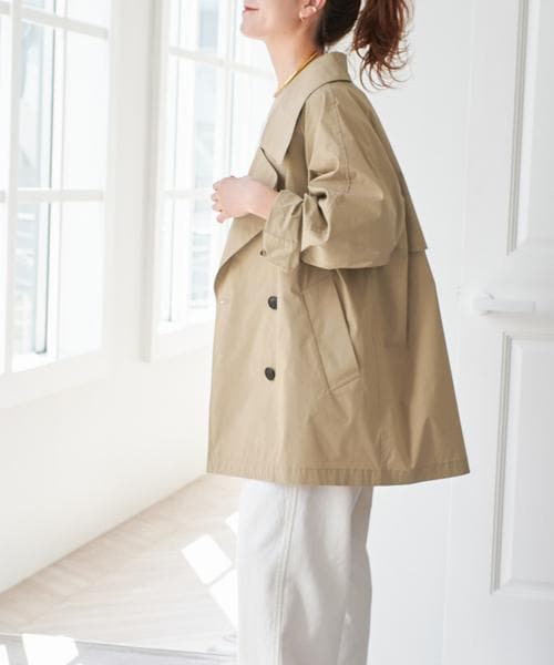 新品スピック＆スパン C/Pミドル丈トレンチコート36 SpickandSpan