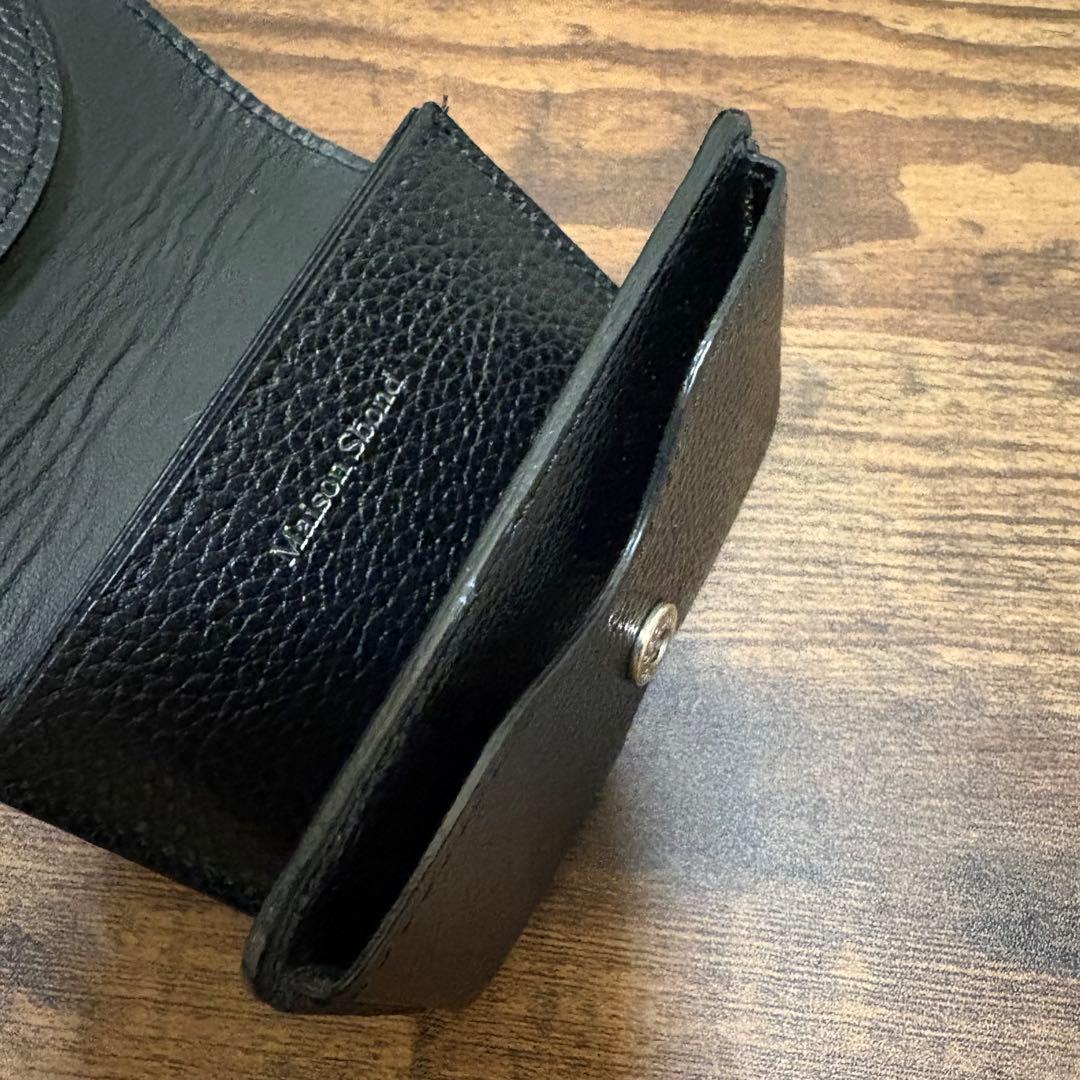 Maison Spond ブラック 三つ折り財布