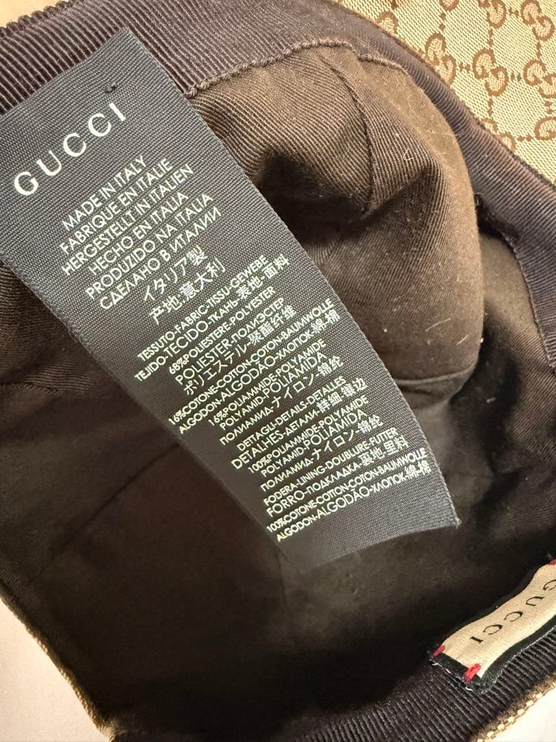 GUCCIベースボールロゴキャップ