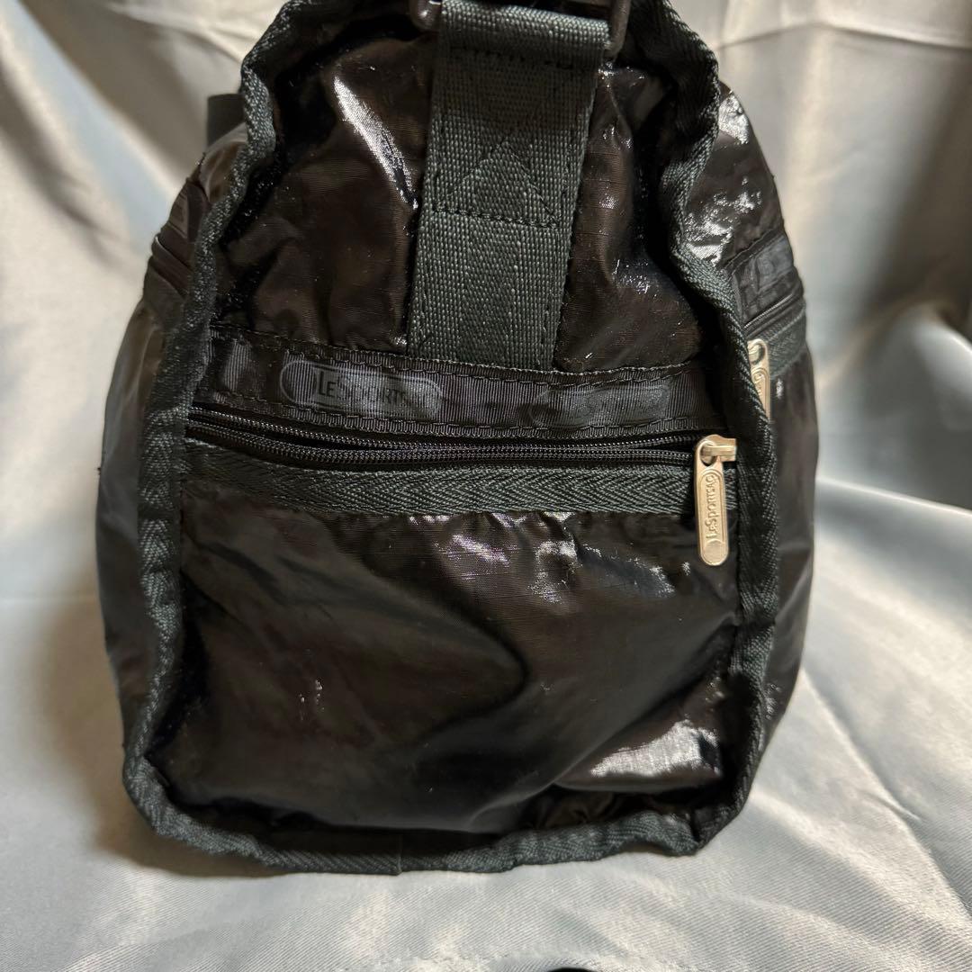 美品　LeSportsac 2way ブラック ナイロン ボストンバッグ　大容量