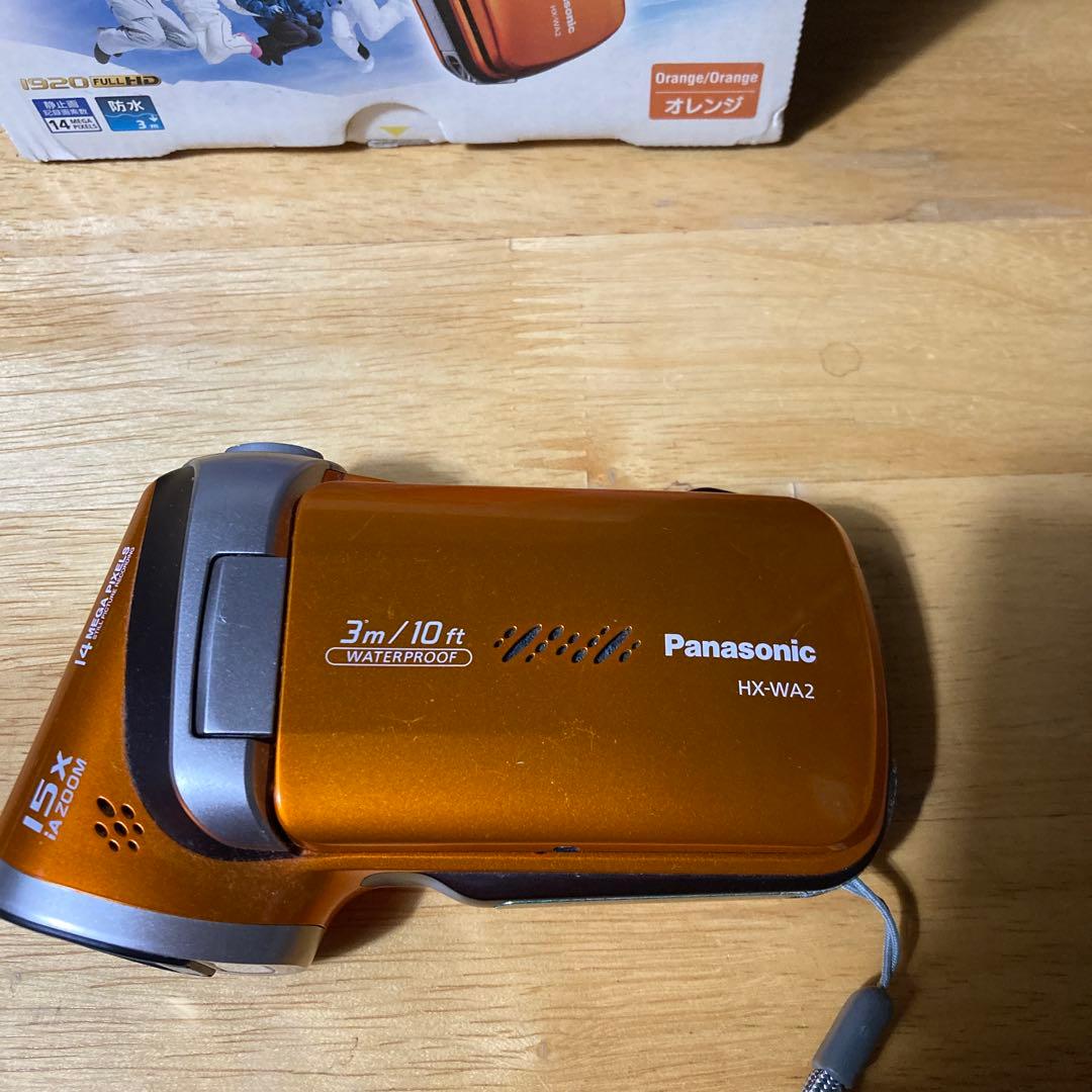 Panasonic HX-WA2 オレンジ色 ビデオカメラ　動作確認済