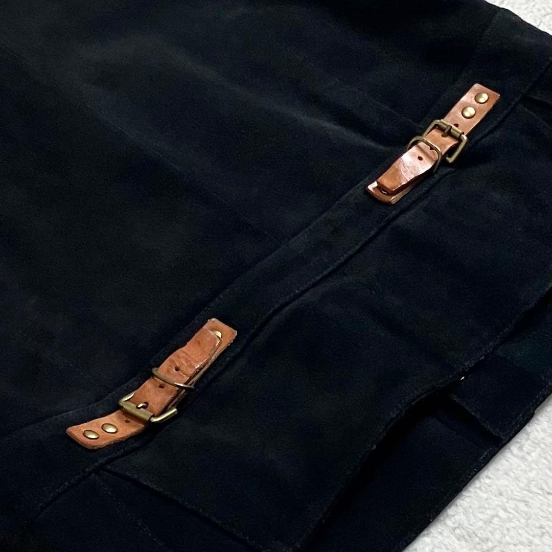 Paul Smith ポールスミス カウレザー　スエードベスト 牛革 L 黒