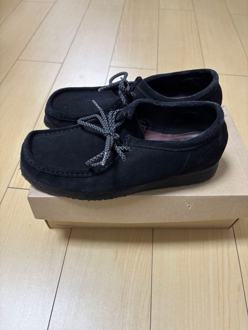Clarks Originals Wallabee 黒　26.5 クラークス