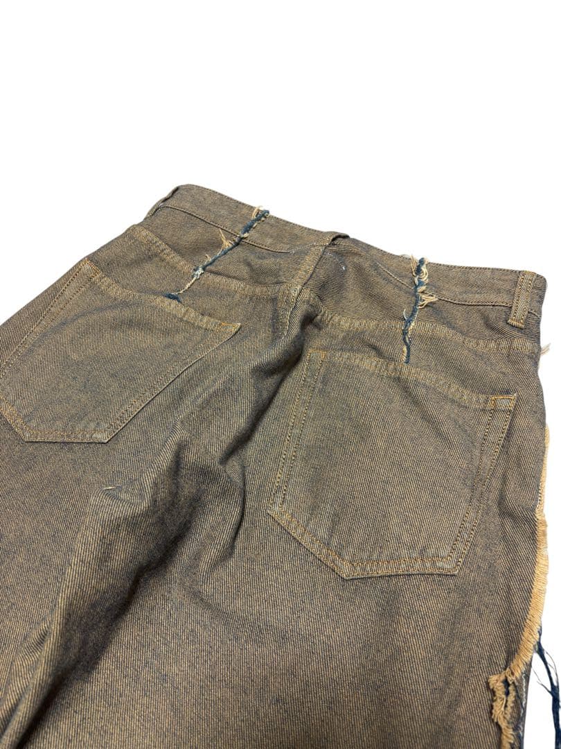 パンツ MM6 Maison Margiela Beige Dyed Jeans