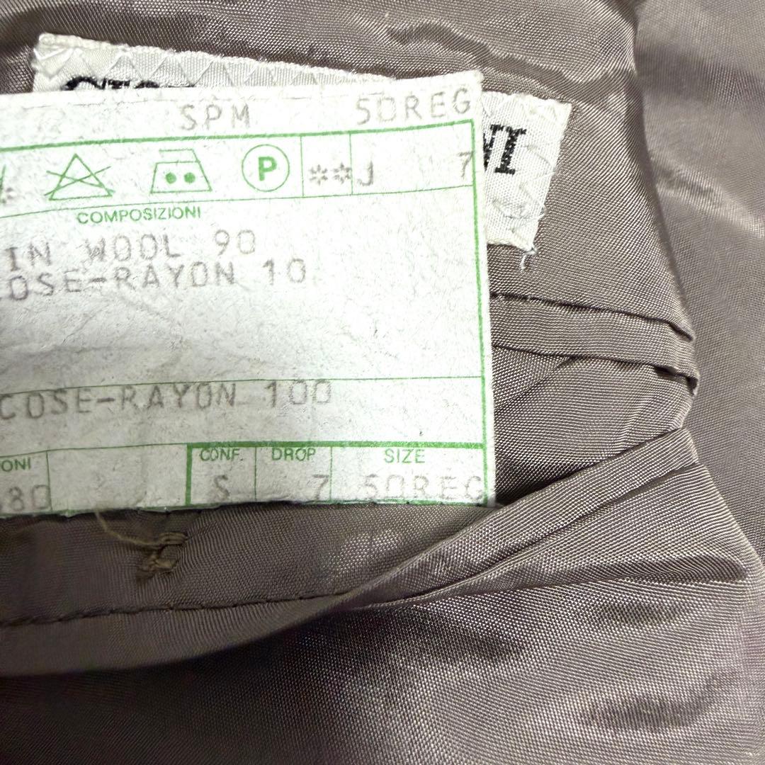 【美品】ジョルジオアルマーニ テーラードジャケット ヘリンボーン ツイード XL