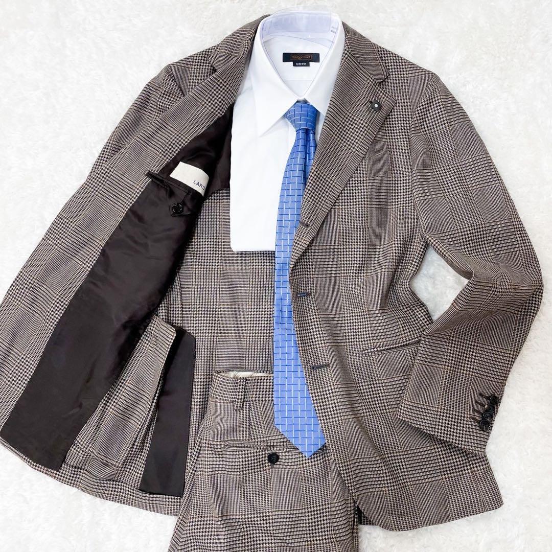 未使用級 LARDINI ラルディーニ 最高級サルトリアライン セットアップ