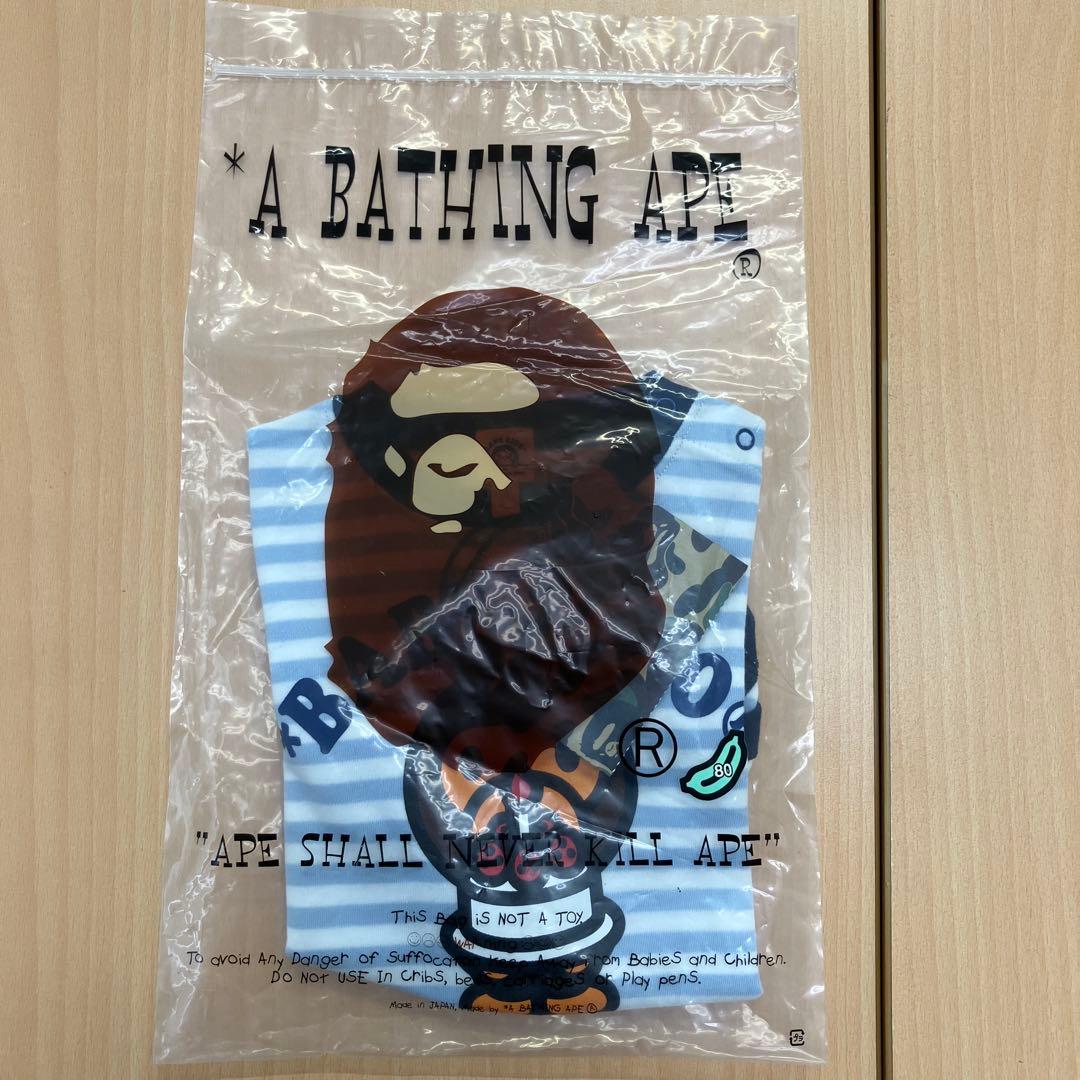A BATHING APE エイプ　サイズ80 ロンパース　新品未使用