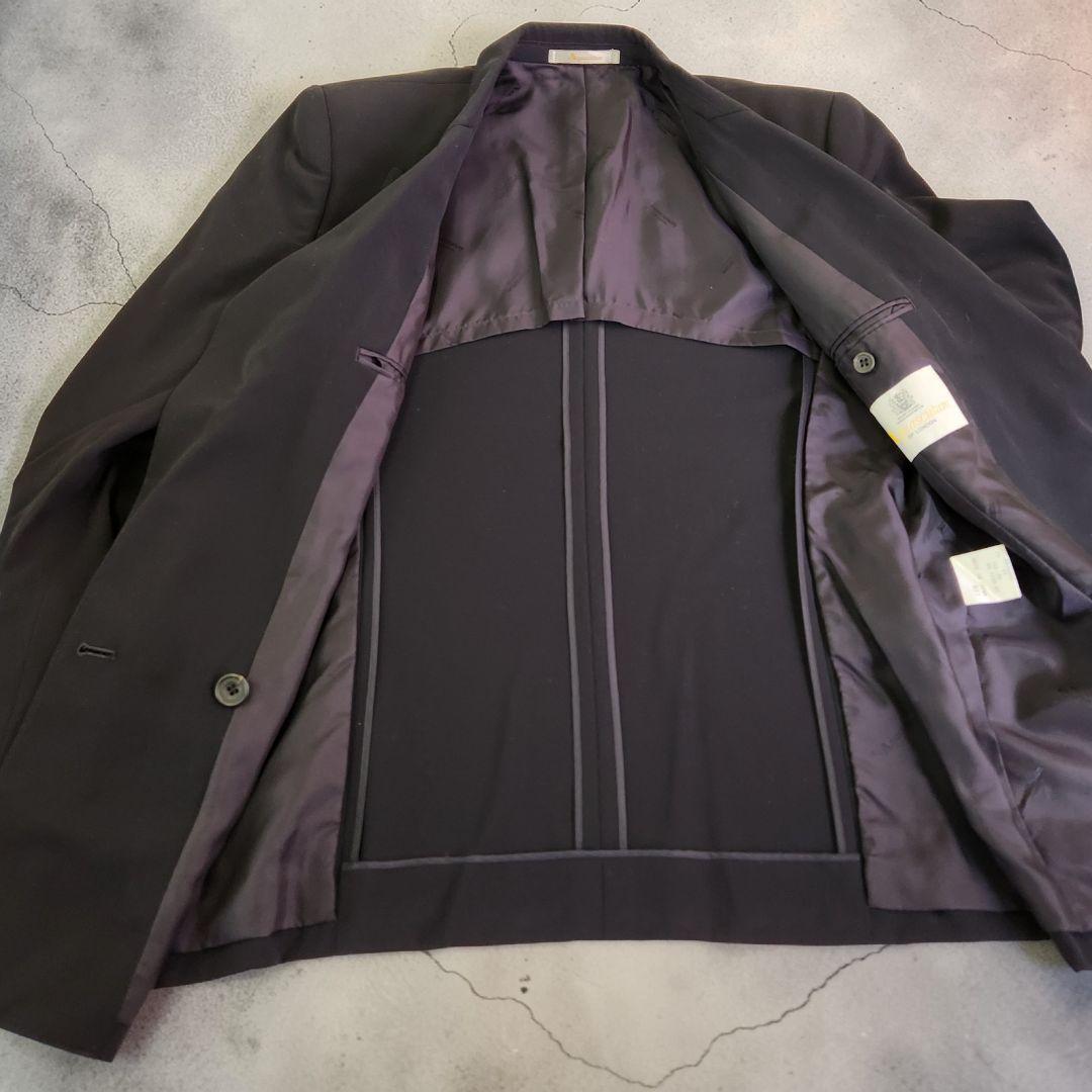 Aquascutum　ネイビー 　ダブルブレスト テーラードジャケット　金ボタン