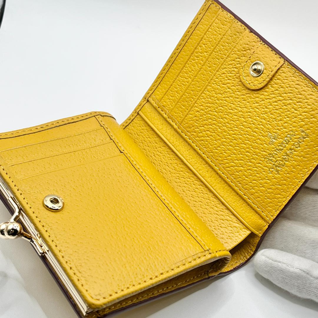 Vivienne Westwood 新品 折財布 黄色 イエロー 定番 がま口