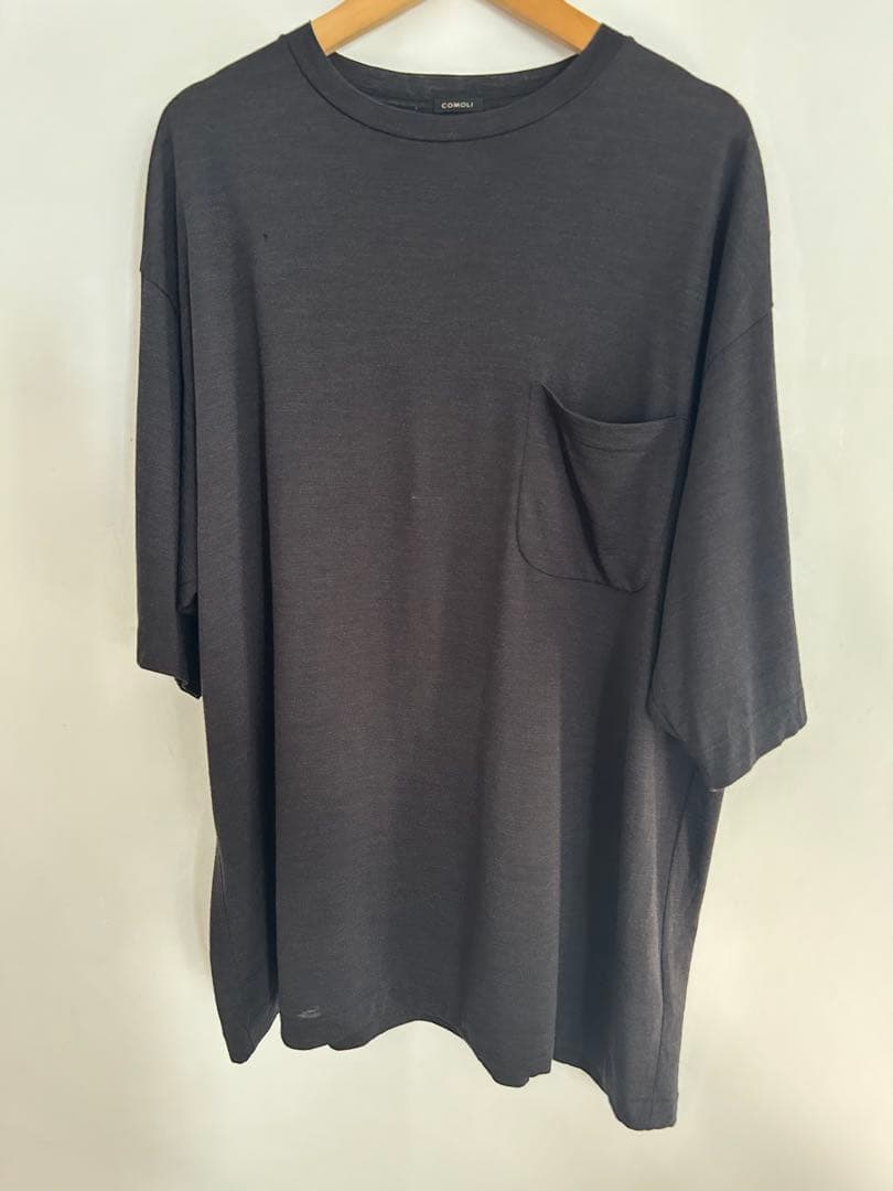 コモリ　ウール天竺Tシャツ　COMOLI サイズ4