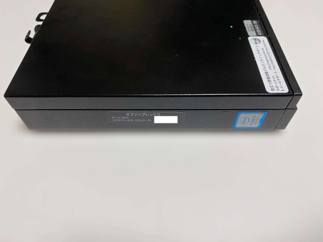 ミニPC OptiPlex 3060Micro i3-8100T SSD512GB
