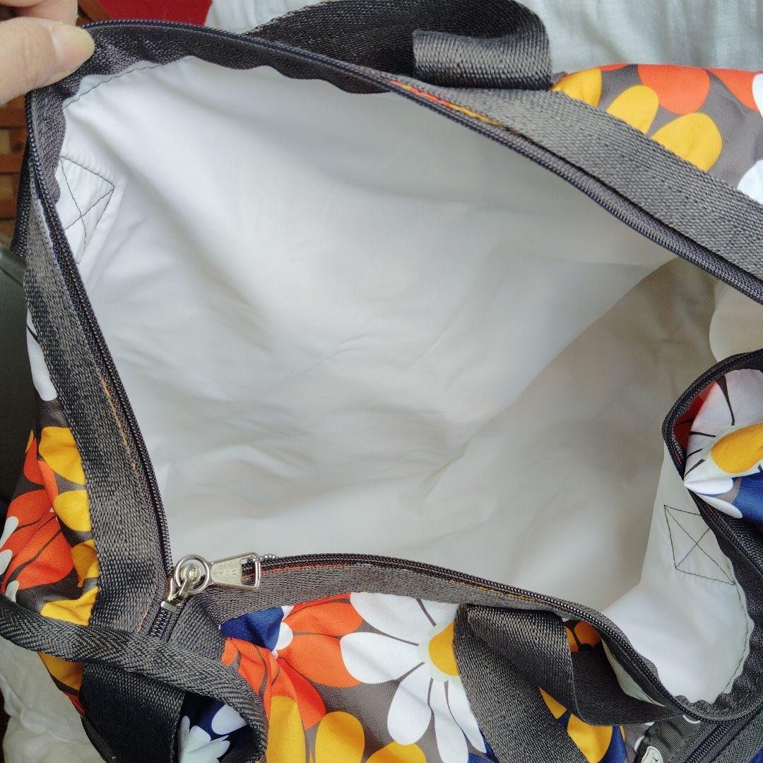 未使用級★レスポートサック ラージウィークエンダー ボタニカル花柄 鍵 大容量