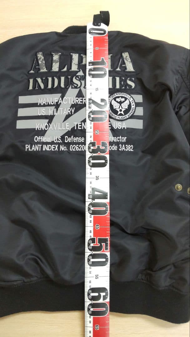 R*.様 【美品】ALPHA INDUSTRIES ブラック MA-1 フライト