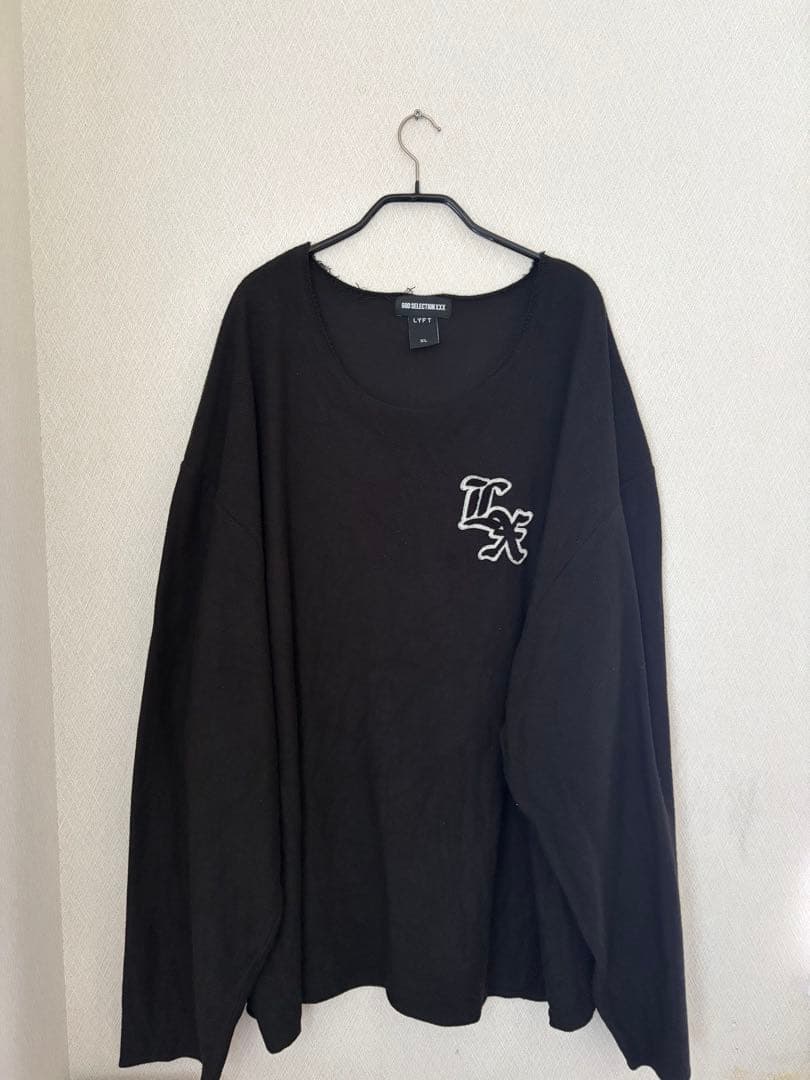 LÝFT×GOD SELECTION XXX ロングスリーブTシャツ　black
