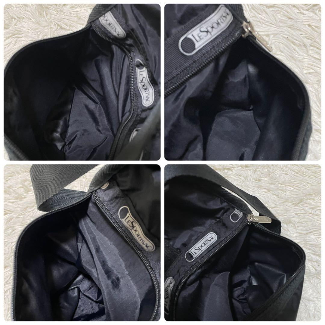 【美品】LESPORTSAC ボストンバッグ ショルダーバッグ 2way 黒