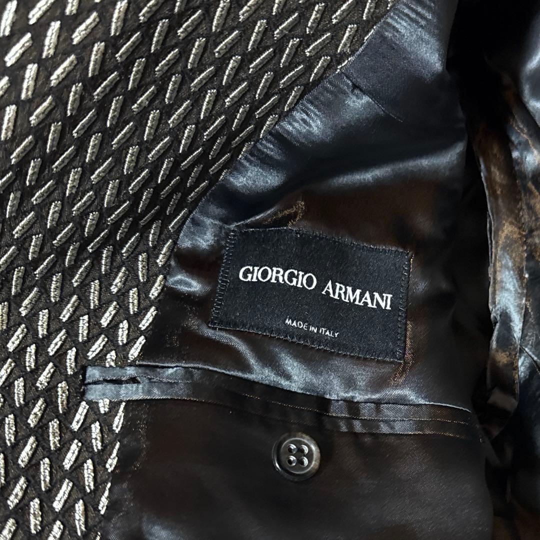 新品未使用　GIORGIO ARMANI テーラードジャケット　スーツ　ブラック
