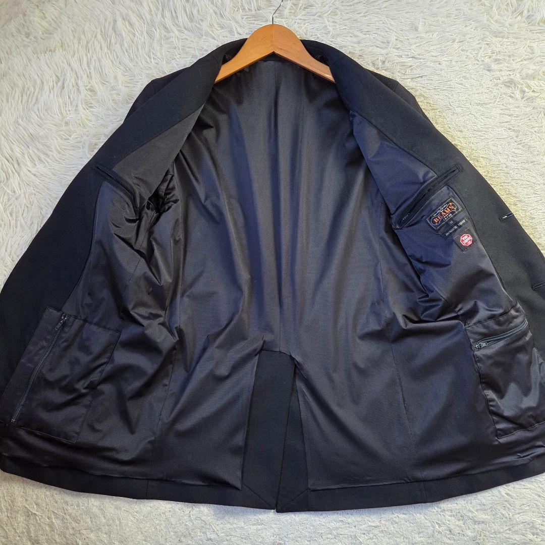 美品 BEAMS+ 金ボタン 紺ブレ WIND STOPPER サイズM 濃紺