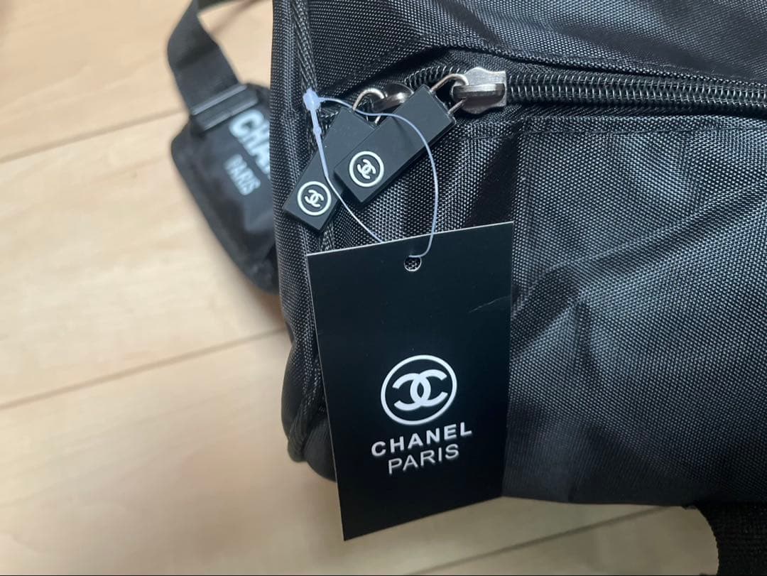 CHANEL ブラック ボストンバッグ