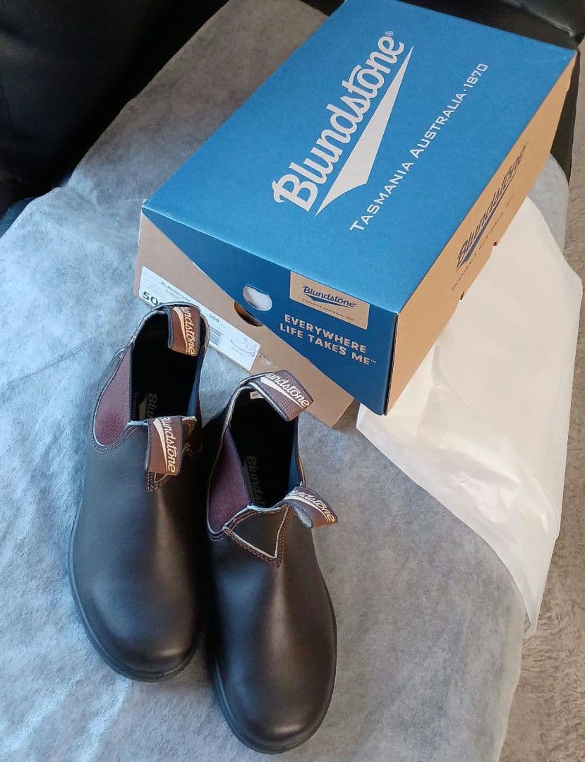 ブランドストーンBlundstoneUK3.5本革レザーサイドゴアブーツ☆未使用