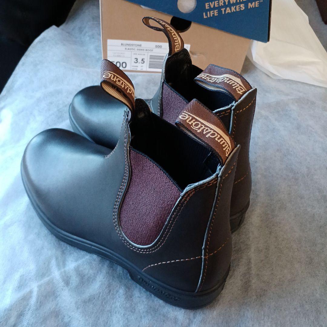 ブランドストーンBlundstoneUK3.5本革レザーサイドゴアブーツ☆未使用