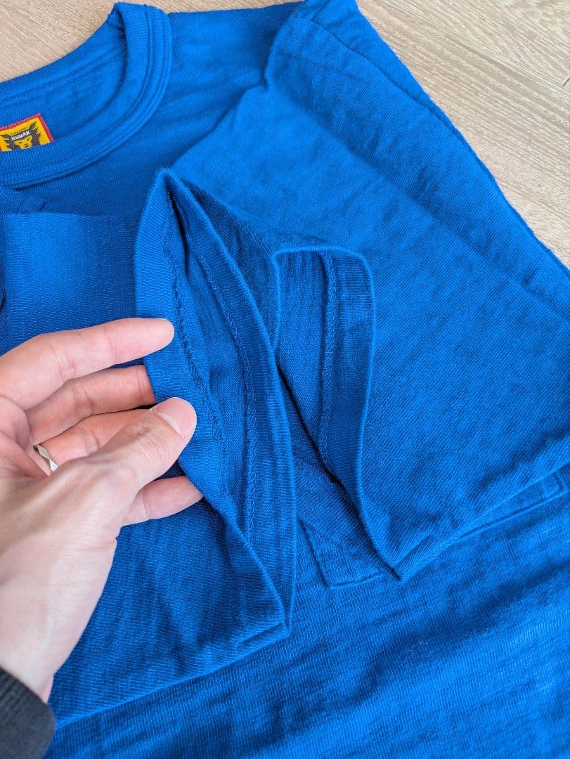 ヒューマンメイド　ポケットTシャツ　フラミンゴ　L