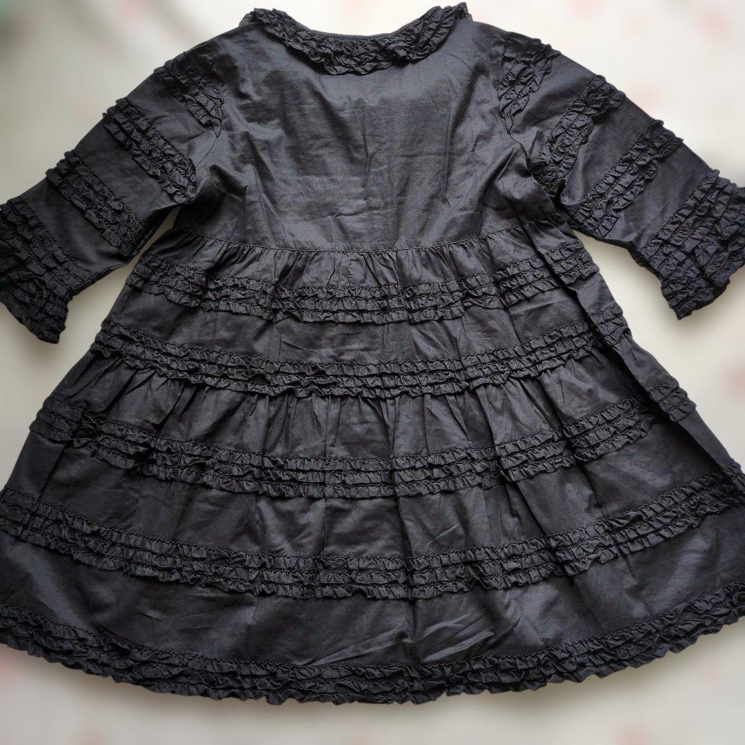 新品 ピンクハウス♥店舗限定 ピコフリルチュニックワンピース／黒