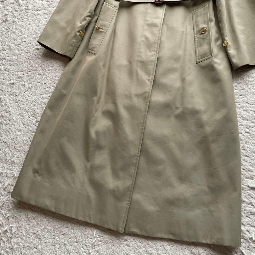 【着丈111cm】バーバリー トレンチコート ノバチェック ベルト ベージュ L