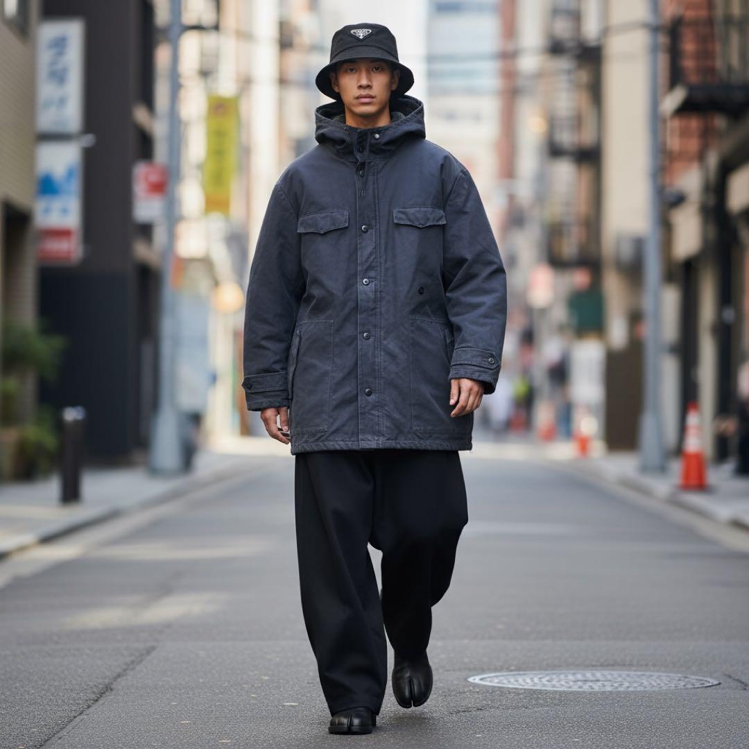 【w792】80s-90s ドイツ軍 実物 BUND フィールドパーカー モッズ