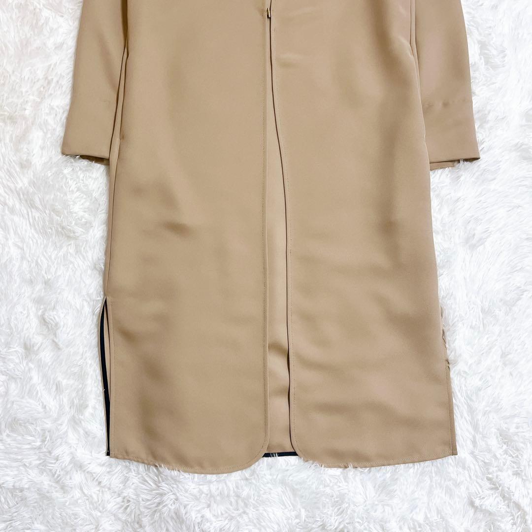 【うさぴょん】【極美品】ジェンヌ　クラシカルロングジャケット　ノーカラー
