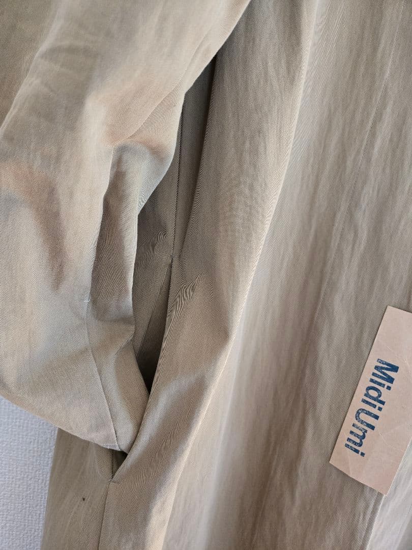 ミディウミMidiUmi シングルトレンチコート フリーサイズ美品