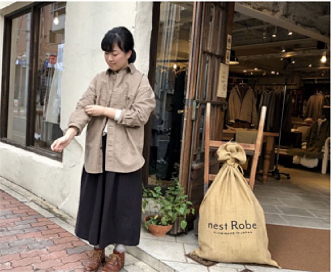 nest Robe ネストローブコットンモールスキンビッグシャツジャケット