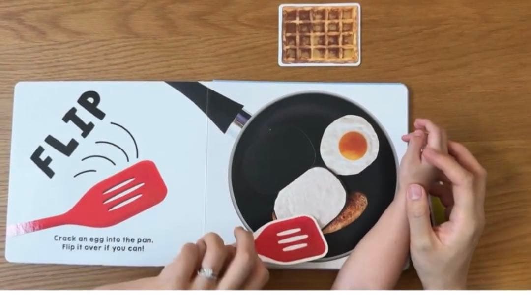 レア英語絵本　POP FLIP COOK!洋書　料理して遊べる楽しい仕掛け絵本
