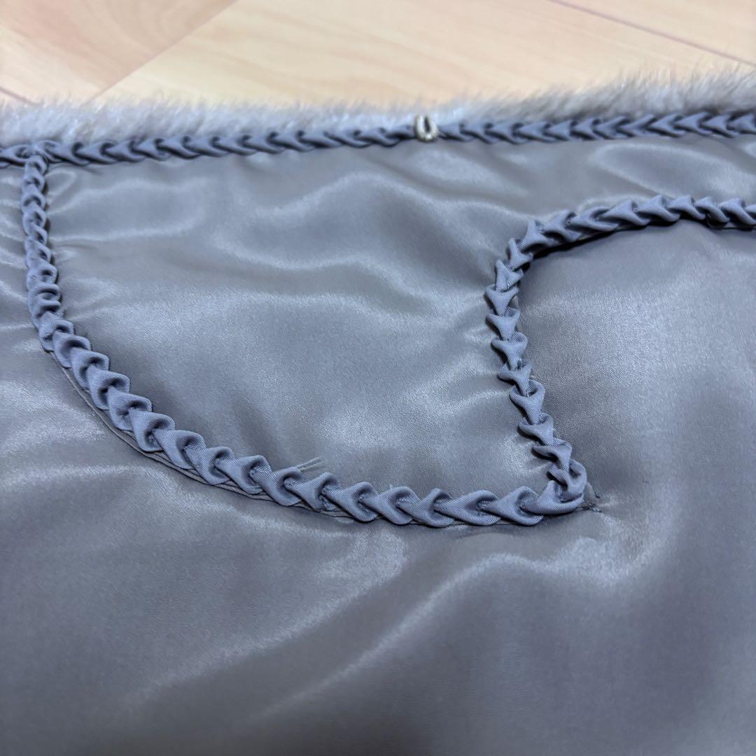 高級 White Mink TOKYO サファイアミンク リアルファー ショール