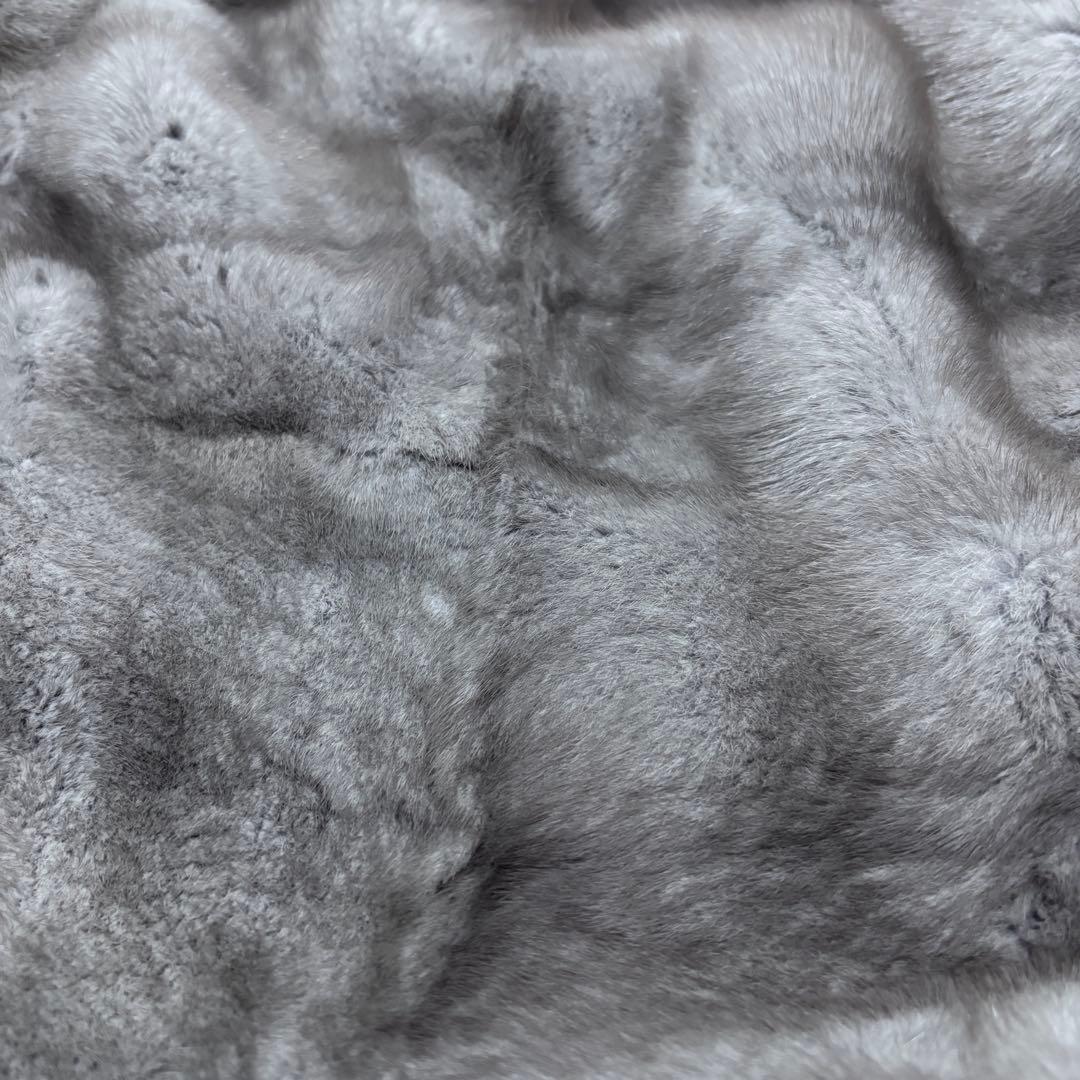 高級 White Mink TOKYO サファイアミンク リアルファー ショール