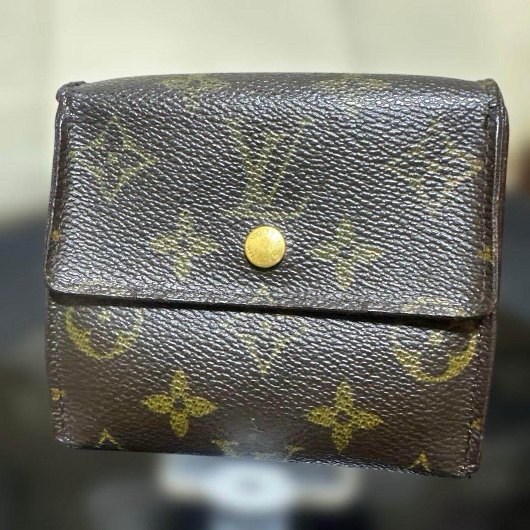 ⑨★在庫セール/良品 ♪モノグラム Wホック折財布