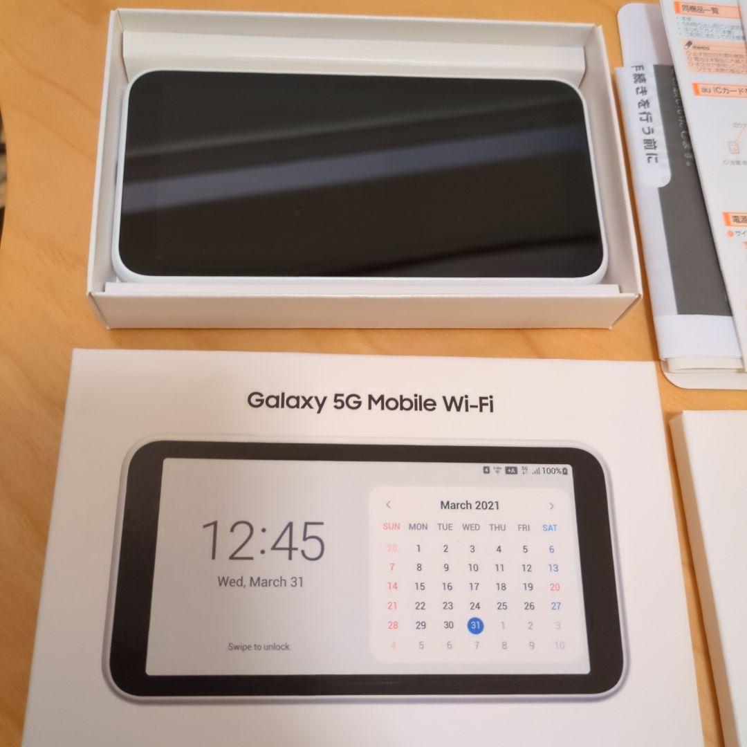 【美品】Galaxy 5G Mobile Wi-Fi SCR01 ホワイト