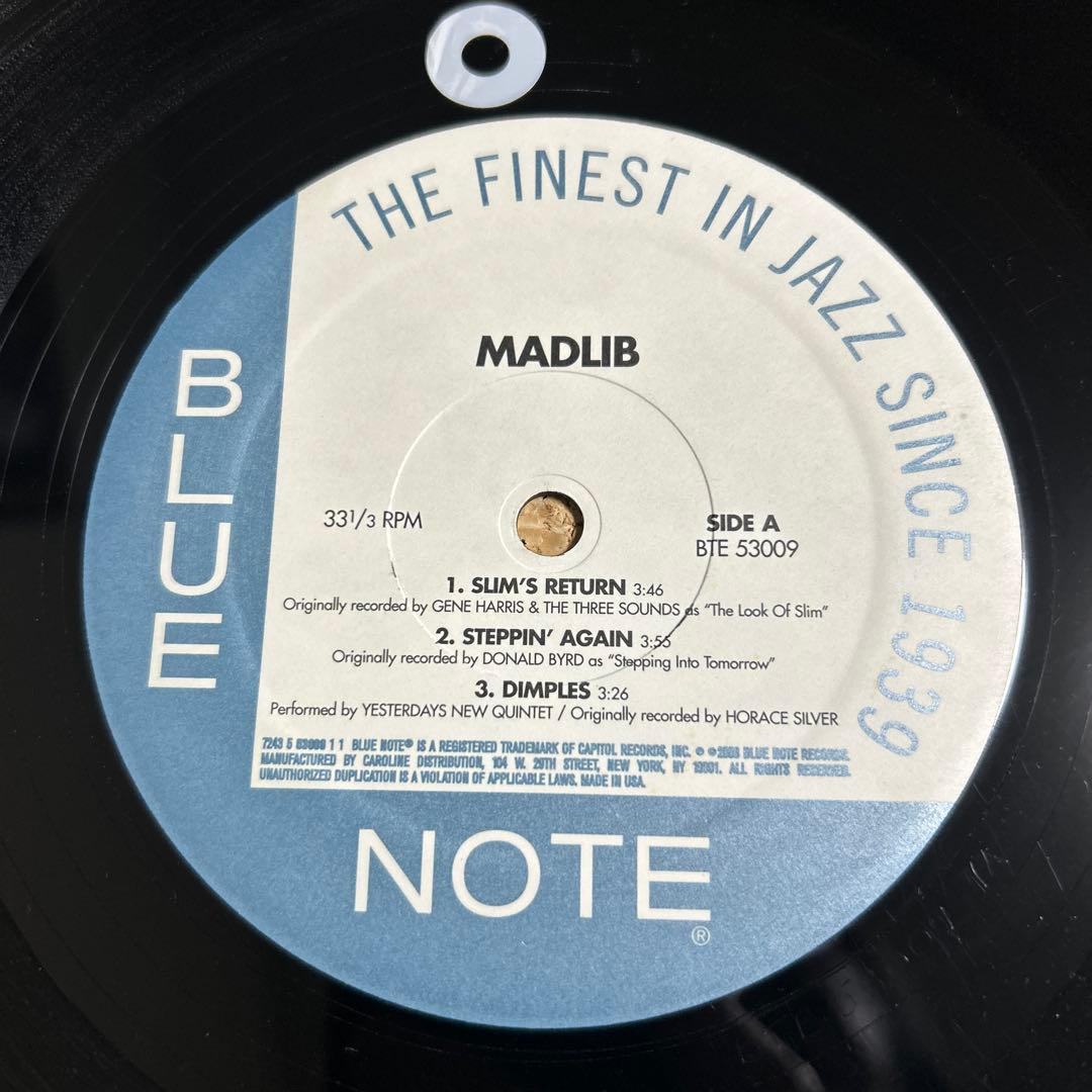 洋楽 MADLIB SLUM'S RETURN BLUE NOTE LP
