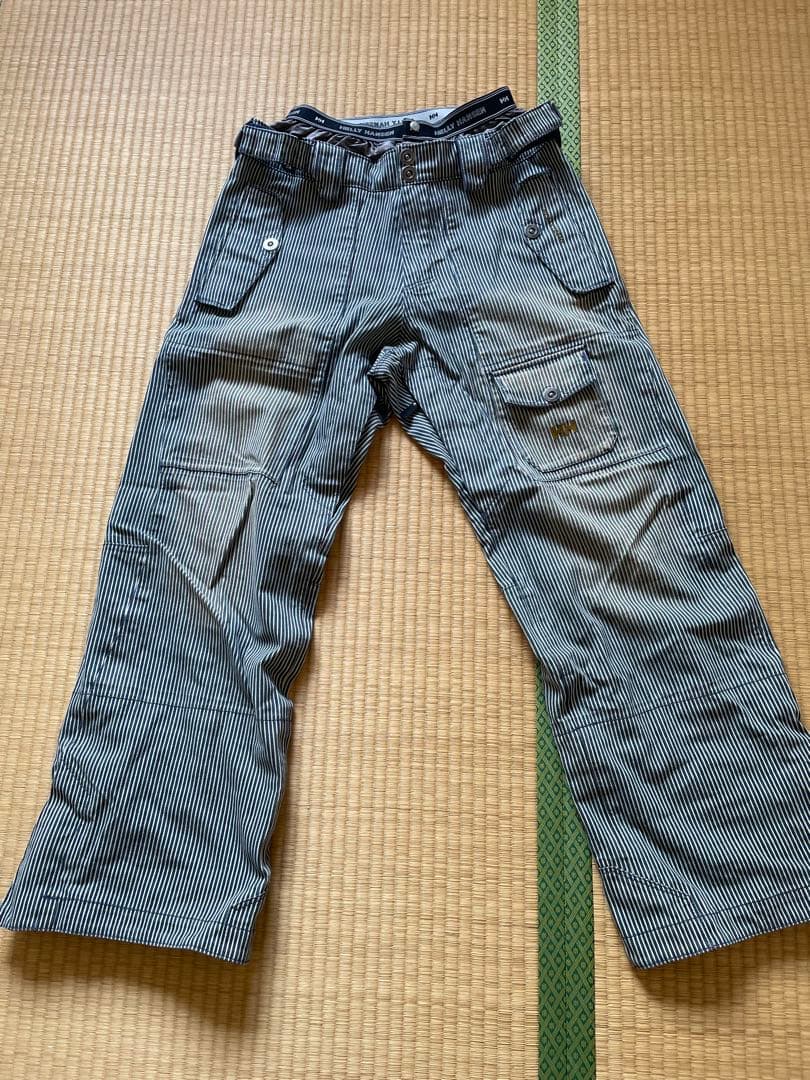 ヘリーハンセン HELL HANSEN ヒッコリーデニムパンツ サイズM