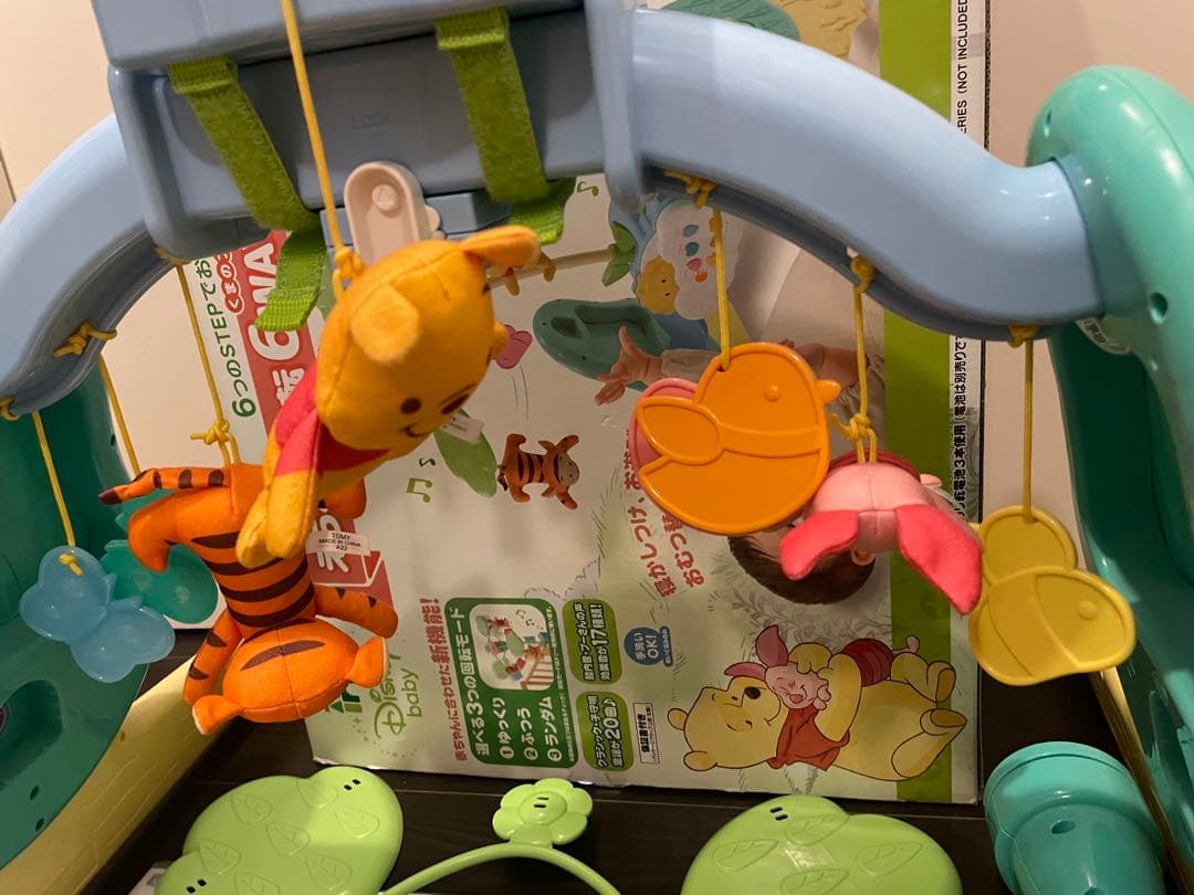 美品　欠品なし　くまのプーさんえらべる回転6WAYジムに変身メリー　プーメリー