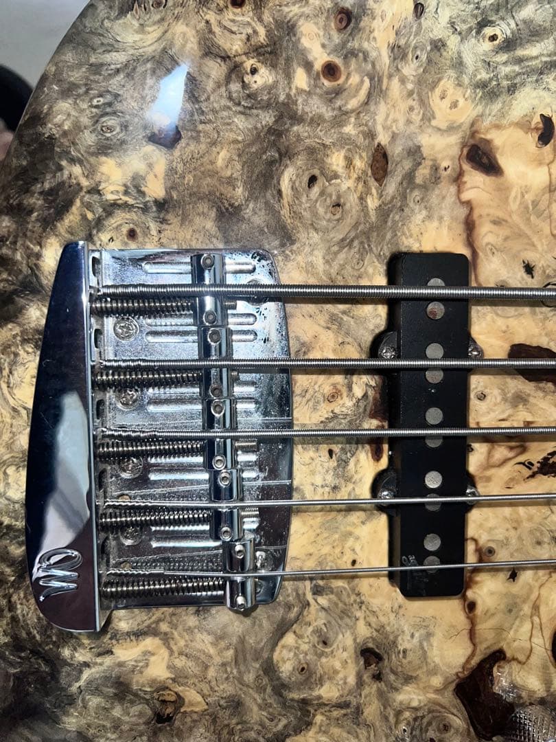 ベース MAYONES Jabba Custom 5st Buckeye BurlTop