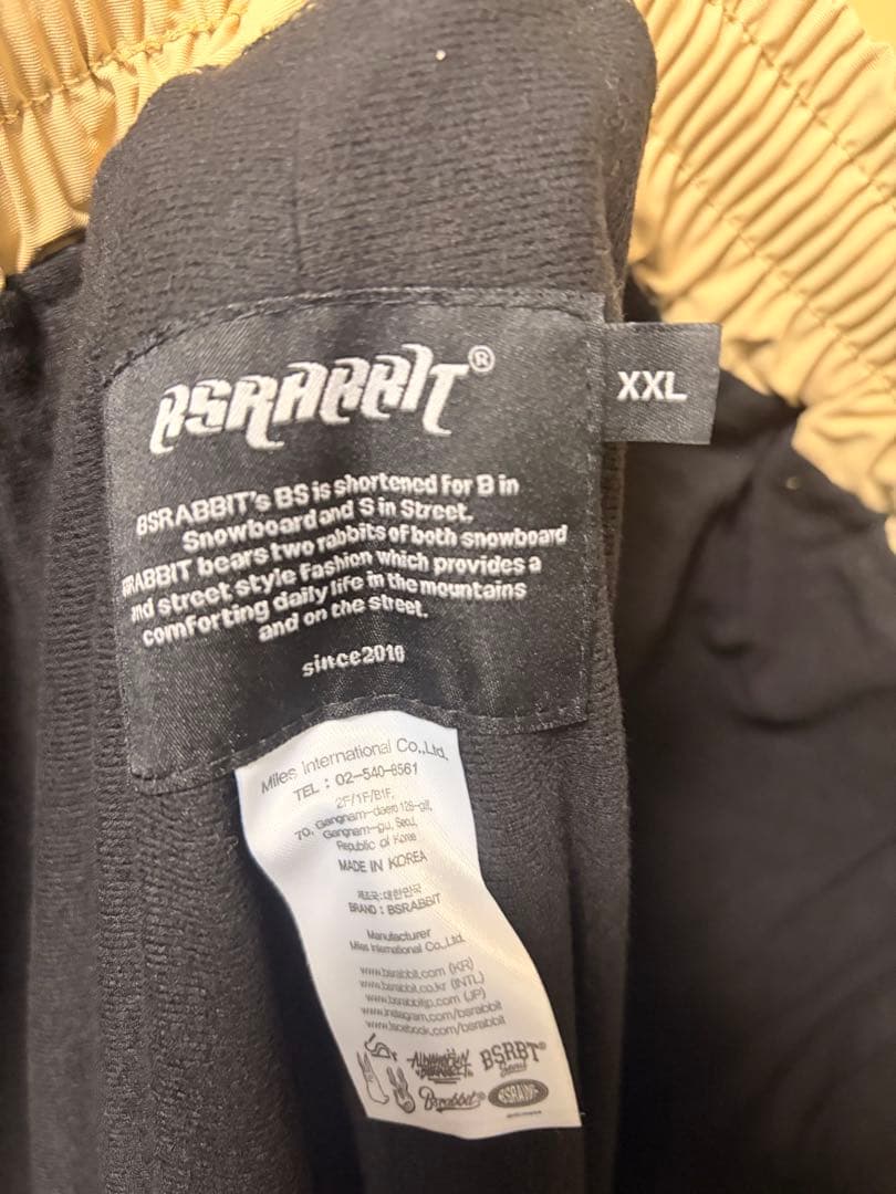 bsrabbit WDSP TRACKPANTS BAIGE ウェア