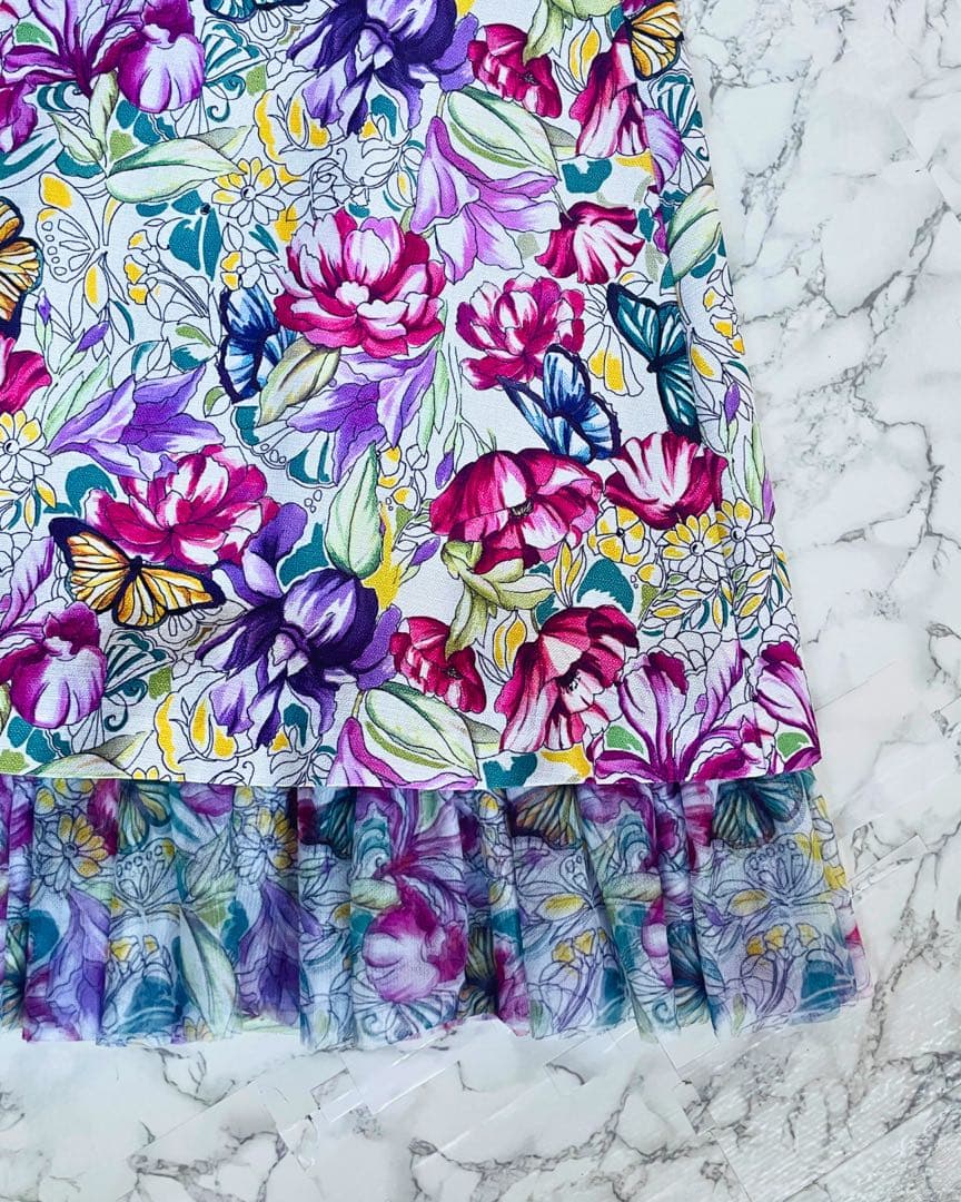 GRACE CONTINENTAL ロングスカート 花柄 ピンク 春物 新品