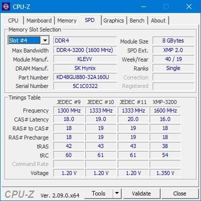 【動作確認済】KLEVV DDR4-3200 16GB 8GBx2枚 XMP