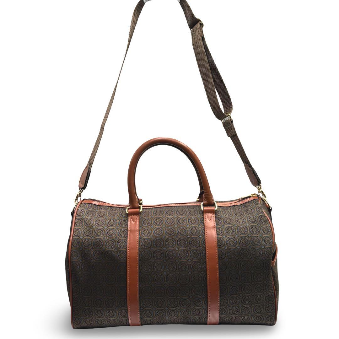【美品】ギラロッシュ　2way ボストンバッグ　ショルダー　PVCレザー　大容量