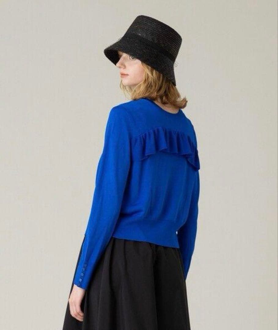 【美品】LOULOU WILLOUGHBY バックフリリー2WAYカーディガン