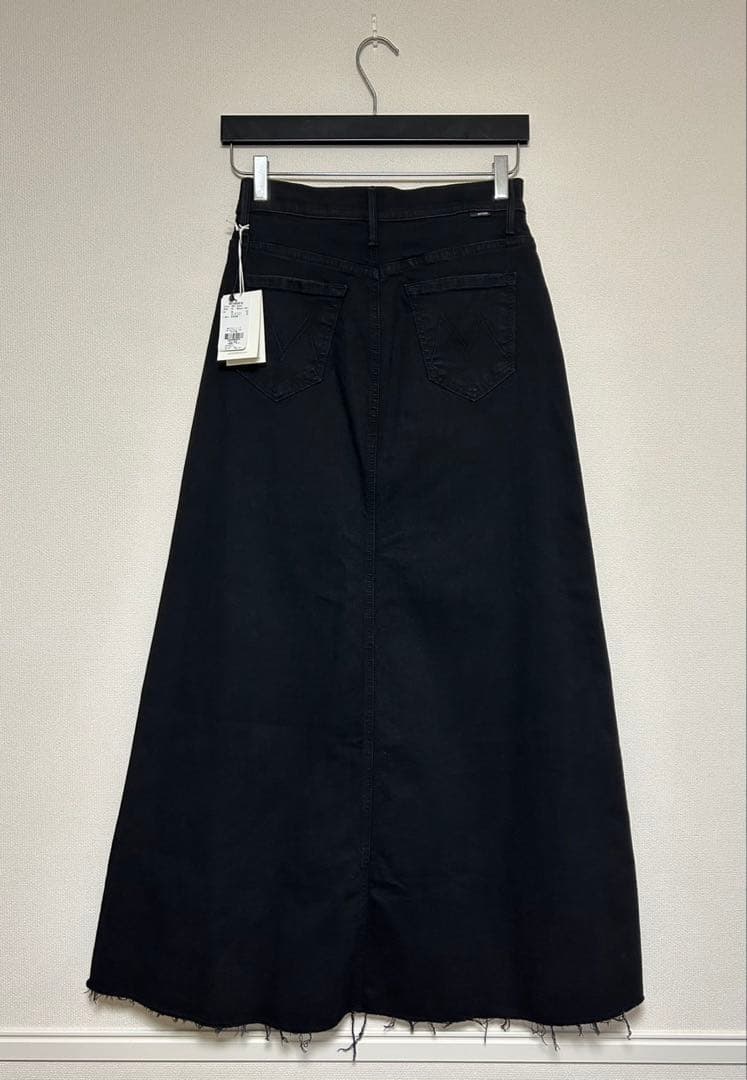 【未使用品】MOTHER/マザー/サークルマキシデニムスカート/size25/黒