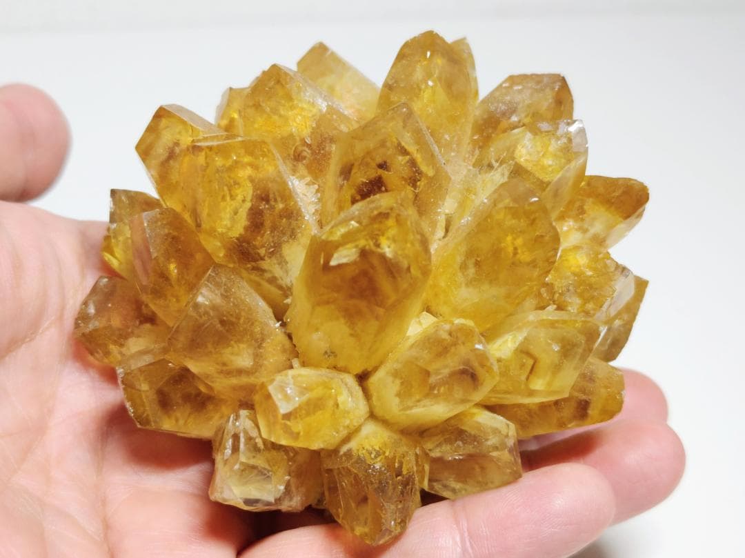 シトリン 470g 水晶 クォーツ 原石 鑑賞石 自然石 誕生石 鉱物 鉱石