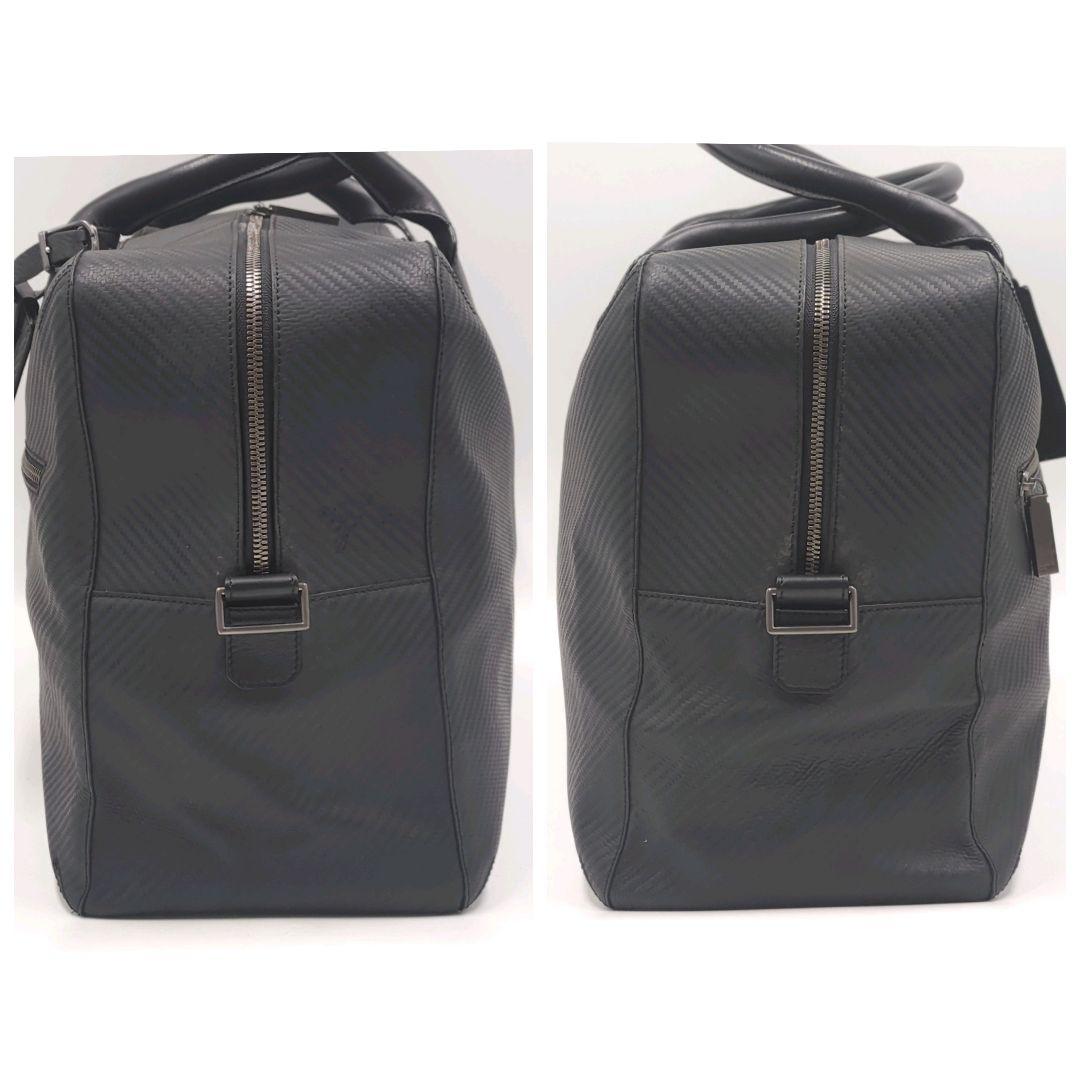 美品✨ ダンヒル シャーシ 2way ボストンバッグ 大容量 カーボン A4可