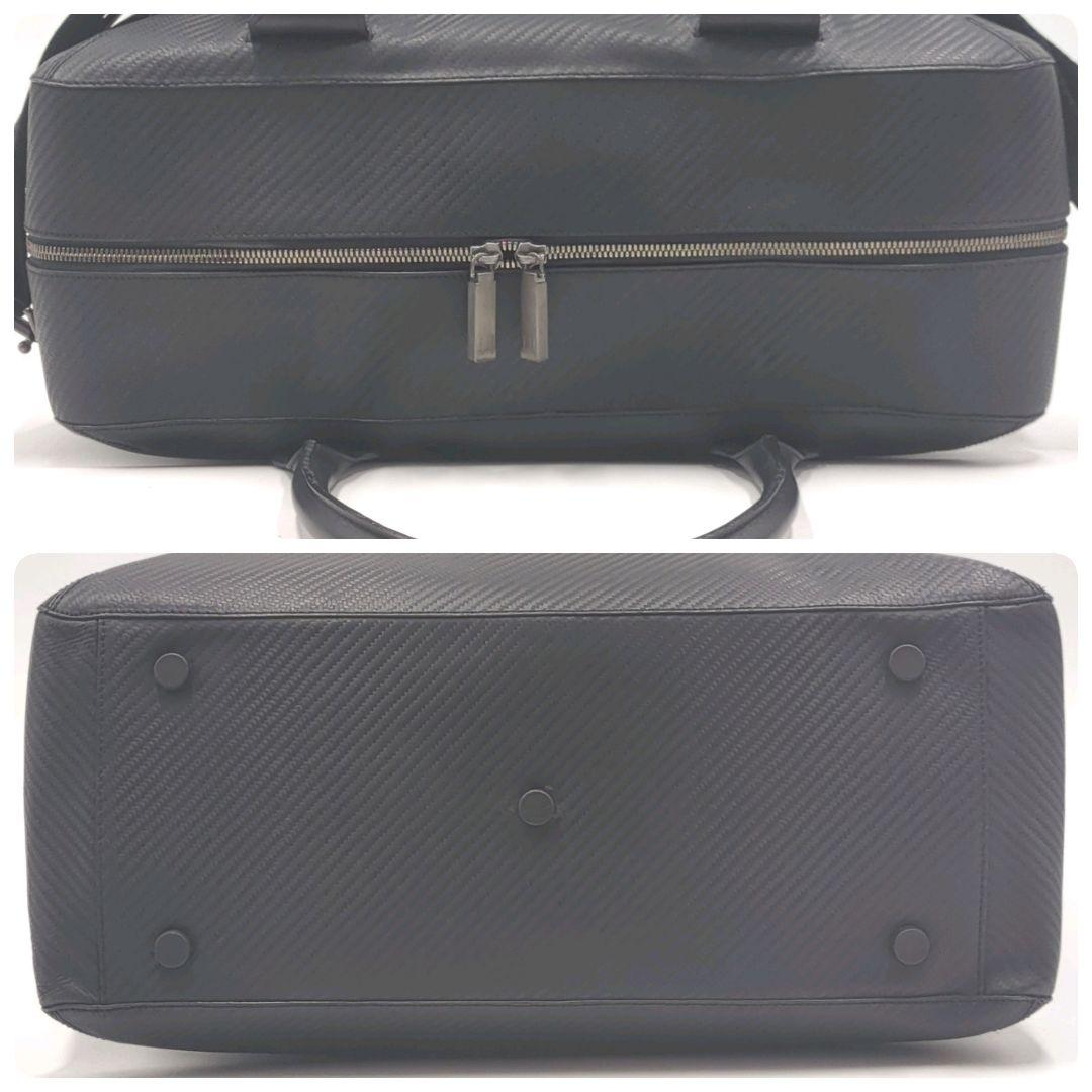 美品✨ ダンヒル シャーシ 2way ボストンバッグ 大容量 カーボン A4可